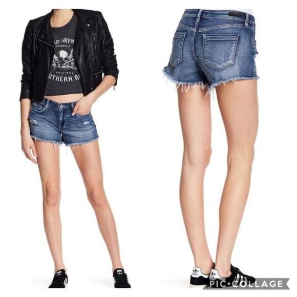 BLANK NYC Denim Frayed Cutoff Astor Shorts‎ 31 new!!! - Picture 1 of 14